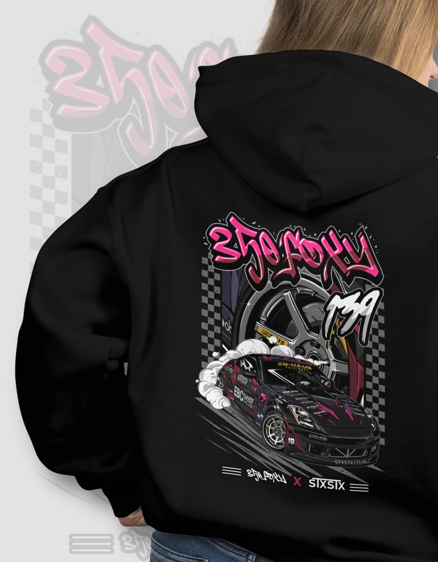 ''350z Foxy'' -  Black Hoodie