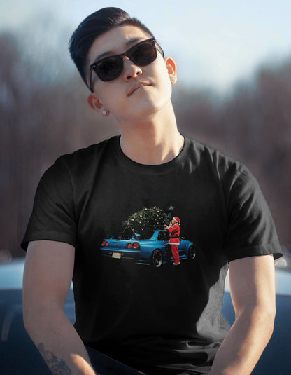 ''Santa's R34'' - T-Shirt Black