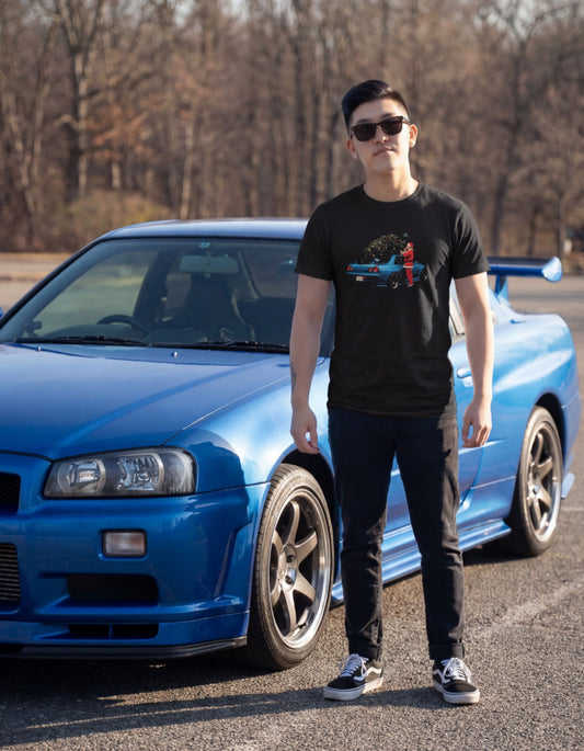 ''Santa's R34'' - T-Shirt Black