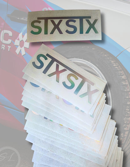 'The Sticker' - Small STXSTX Graphic - Chrome