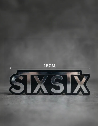 STXSTX Full Send Chrome Sticker (Twin Pack)