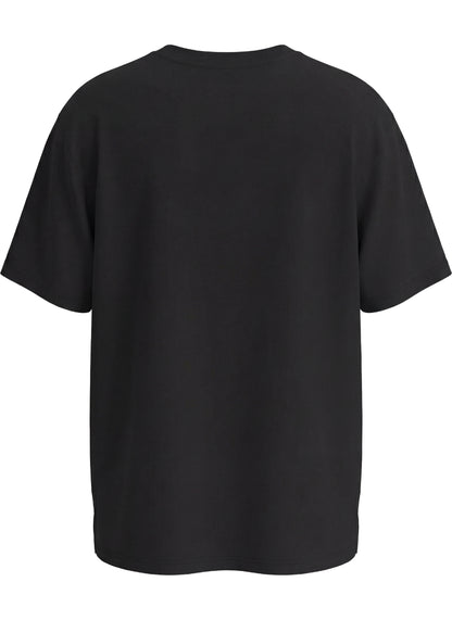 rear premium Black t-shirt on a white background