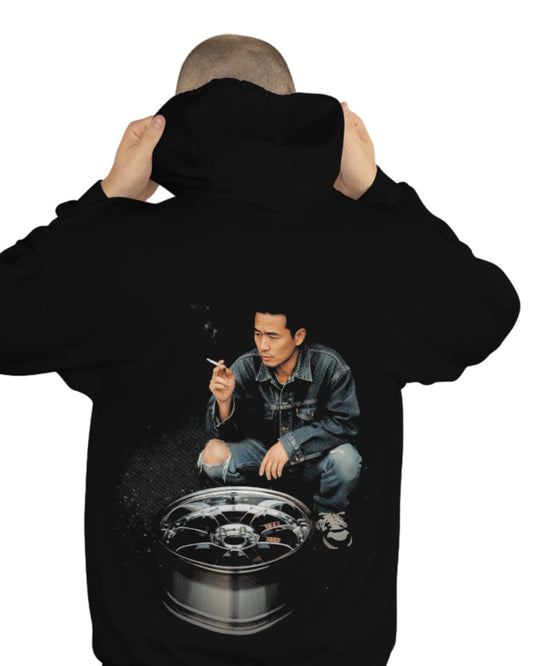 STXSTX Kaido Chrome -  Premium Black Hoodie