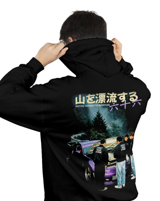 STXSTX 350Z Mountains -  Premium Black Hoodie