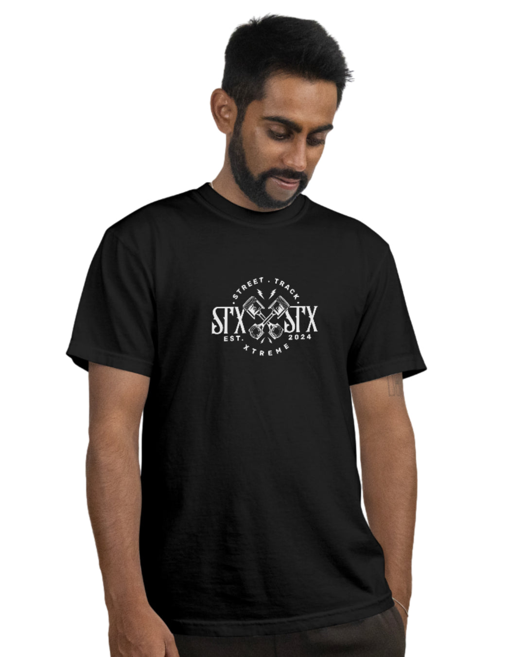 STXSTX Piston Power - Premium Black Tshirt
