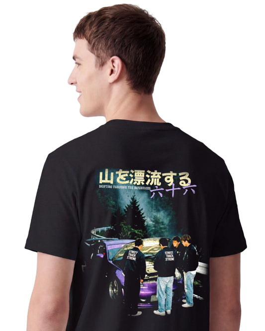 STXSTX 350Z Mountains - Premium Black Tshirt