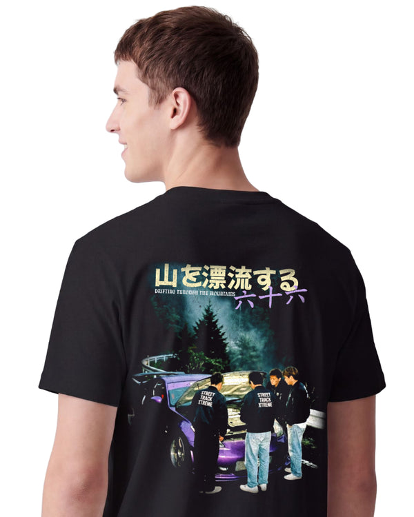 STXSTX 350Z Mountains - Premium Black Tshirt