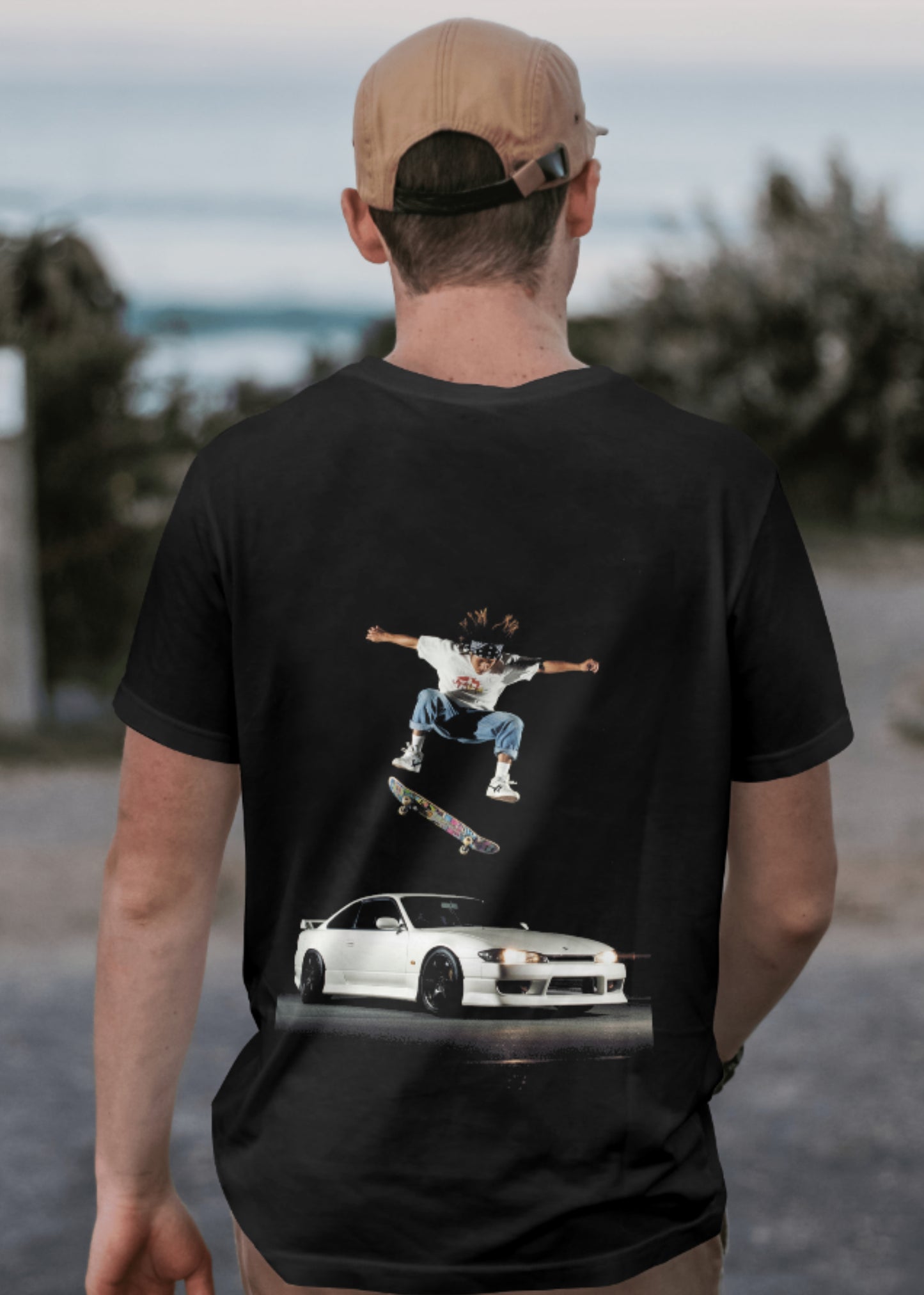 ''S15 Silvia Skate'' - T-Shirt Black