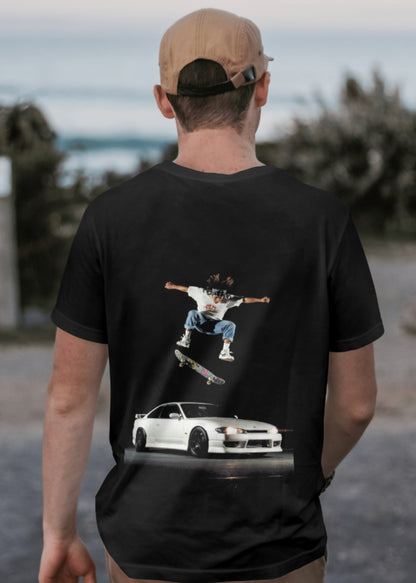 ''S15 Silvia Skate'' - T-Shirt Black
