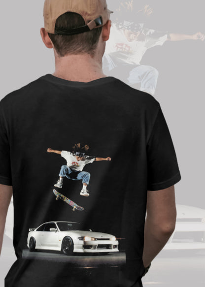 ''S15 Silvia Skate'' - T-Shirt Black