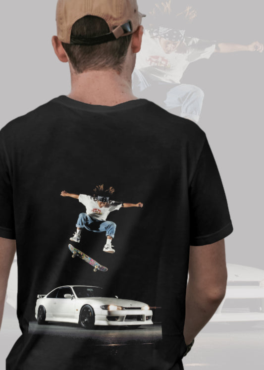 ''S15 Silvia Skate'' - T-Shirt Black