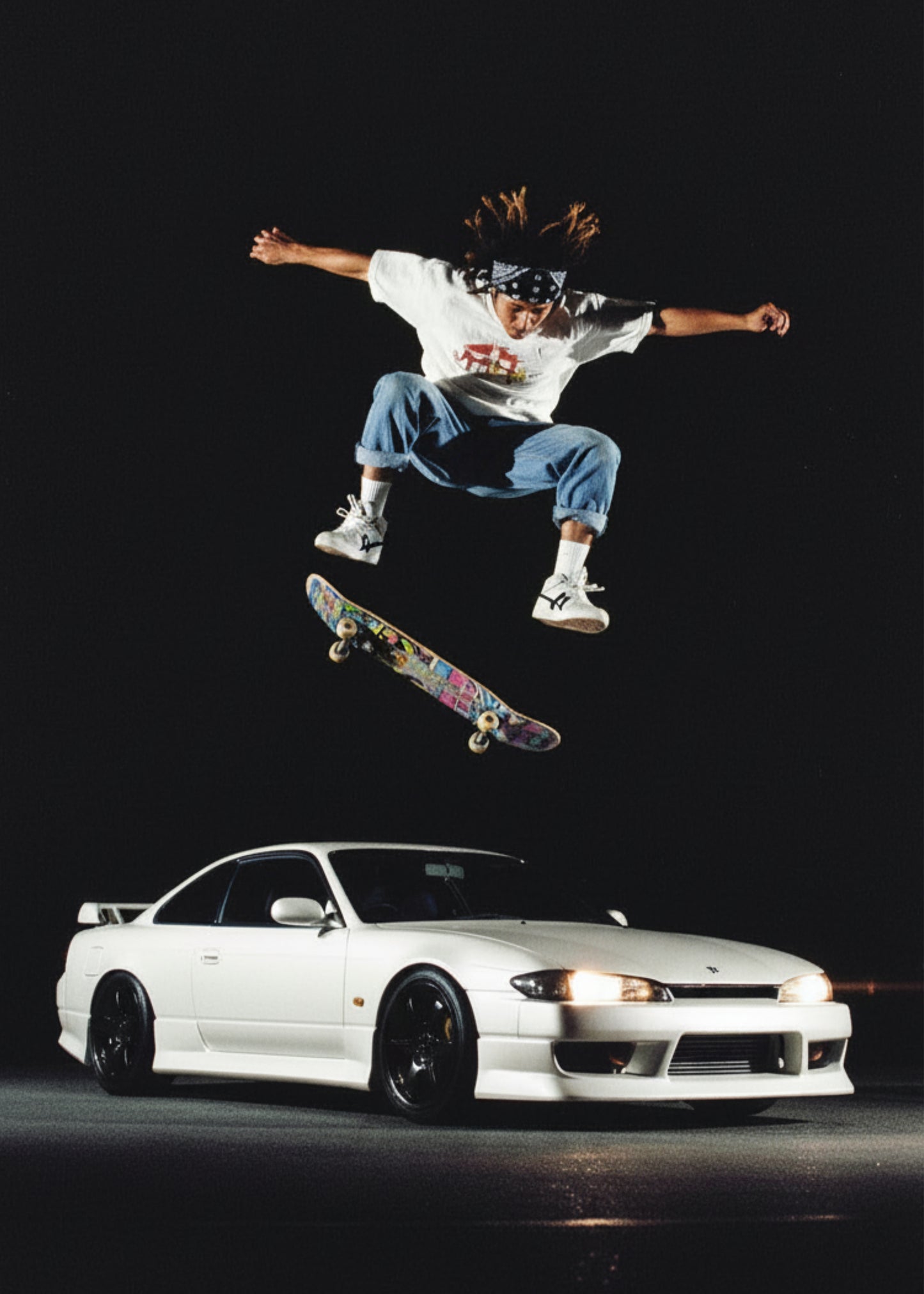 ''S15 Silvia Skate'' -  Black Hoodie