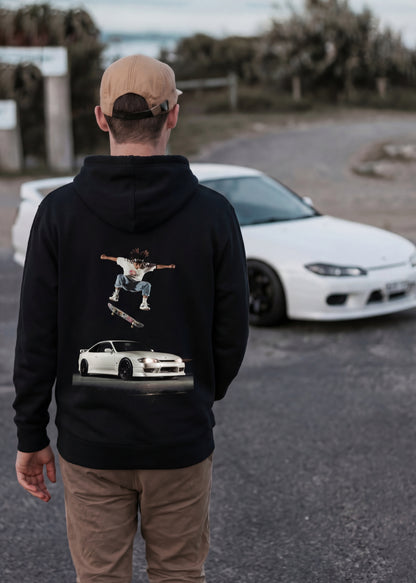''S15 Silvia Skate'' -  Black Hoodie