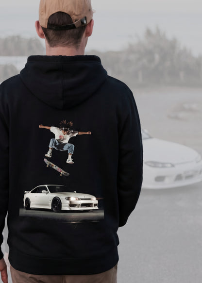 ''S15 Silvia Skate'' -  Black Hoodie