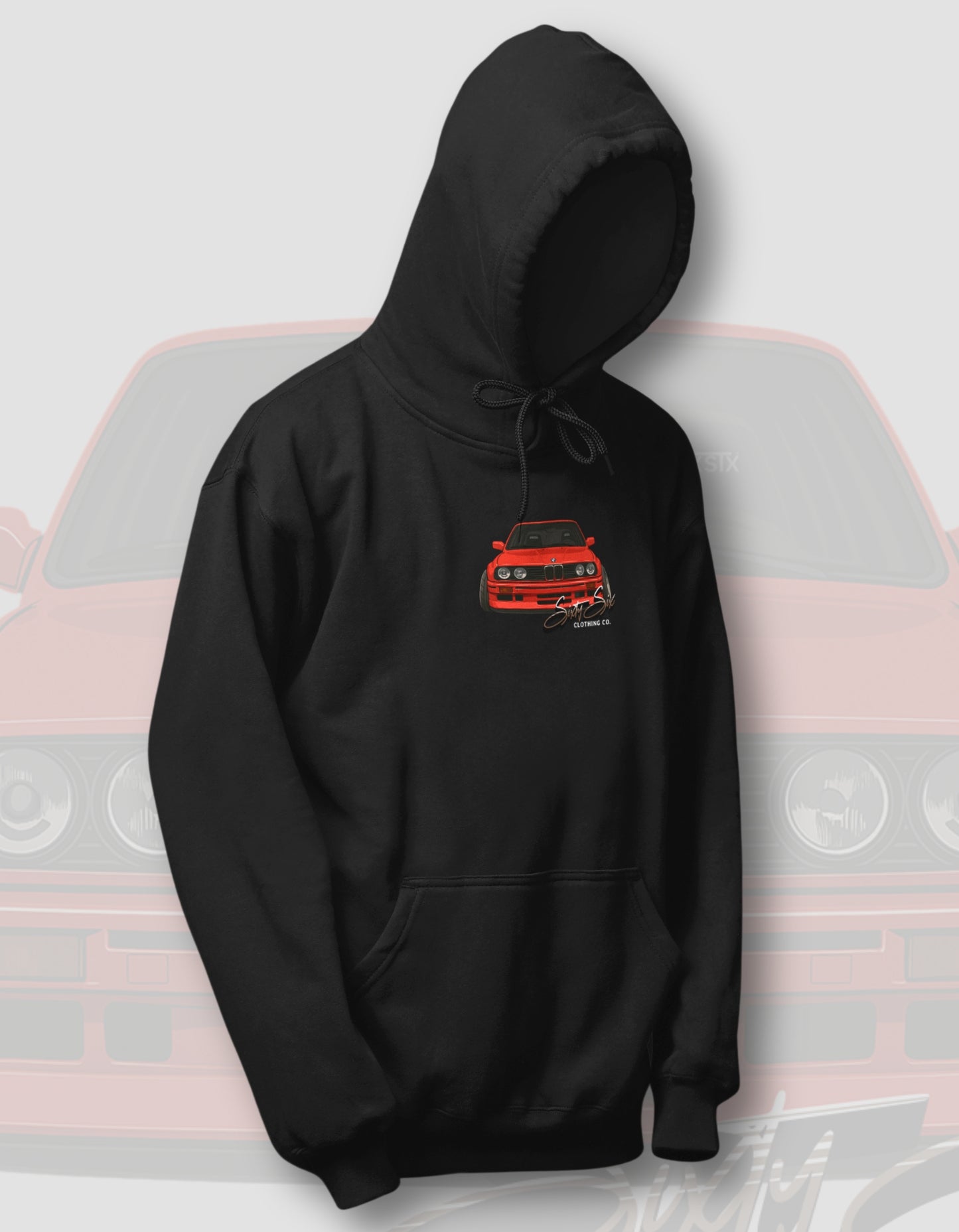 'E30 BMW' -  Black Hoodie
