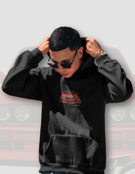 'E30 BMW' -  Black Hoodie