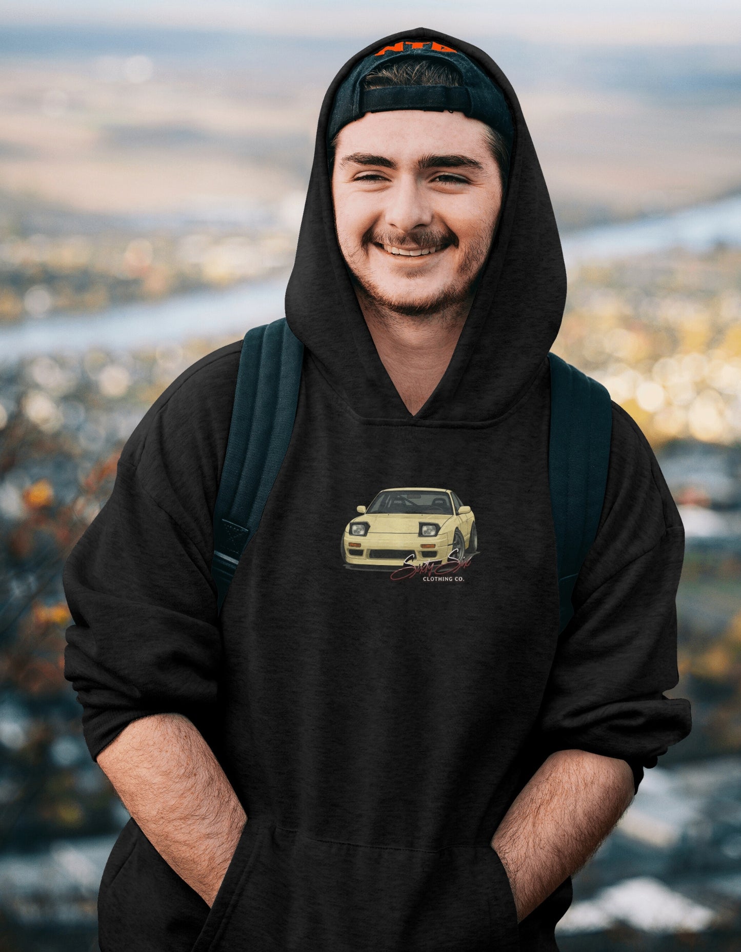 'Silvia S13' -  Black Hoodie