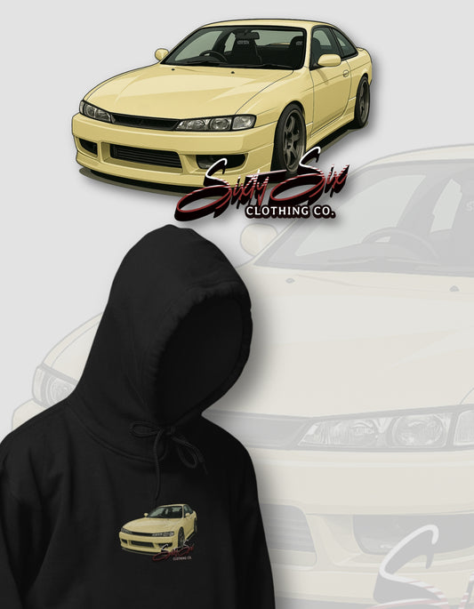 'Silvia S14' -  Black Hoodie