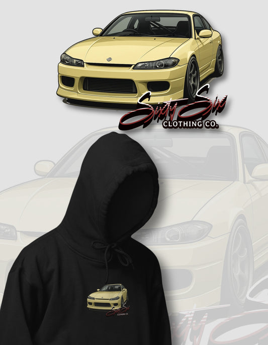'Silvia S15' -  Black Hoodie