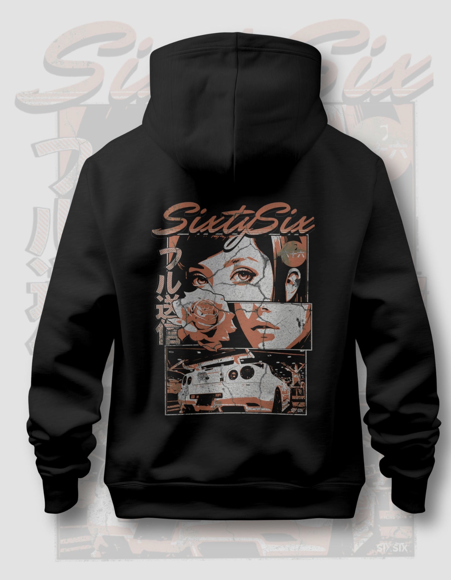 'R34 Skyline' -  Black Hoodie