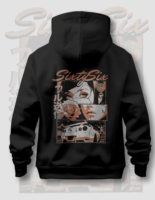 'R34 Skyline' -  Black Hoodie