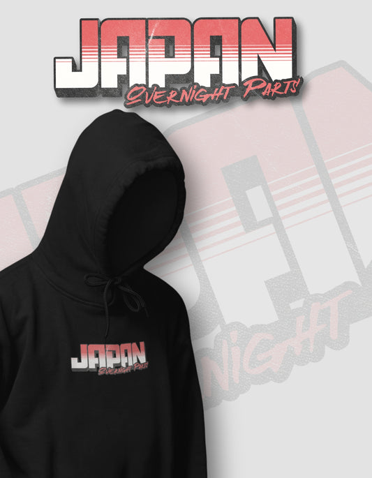'Overnight Parts' -  Black Hoodie