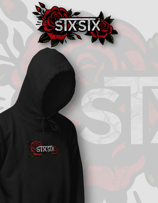 'Rose' -  Black Hoodie