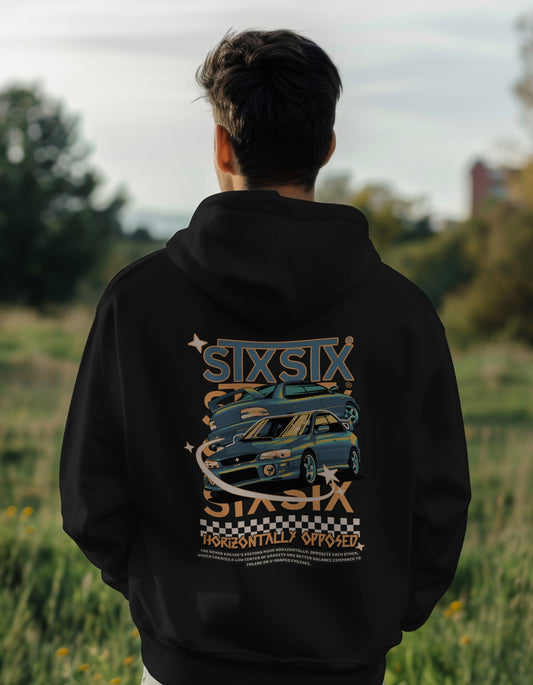 'Classic Subaru' -  Black Hoodie