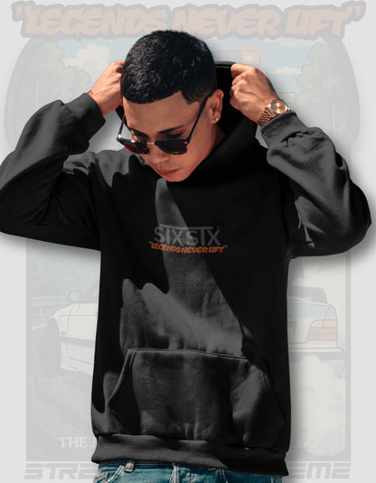 'Legends Never Lift - E36' -  Black Hoodie