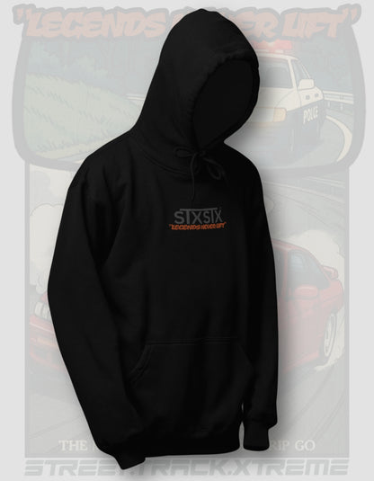 'Legends Never Lift - S14 Silvia' -  Black Hoodie