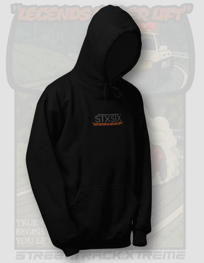 'Legends Never Lift - MX5' -  Black Hoodie