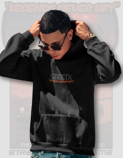 'Legends Never Lift - S13 Silvia' -  Black Hoodie