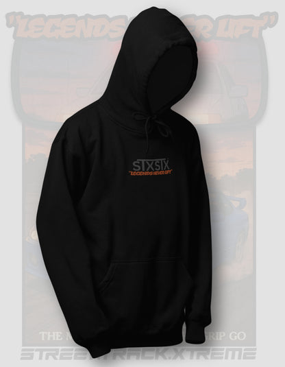 'Legends Never Lift - S15 Silvia' -  Black Hoodie