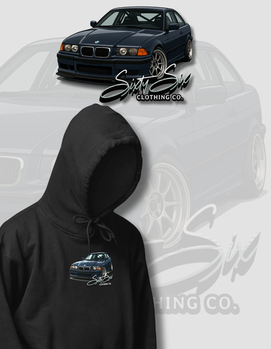 'E36 BMW' -  Black Hoodie
