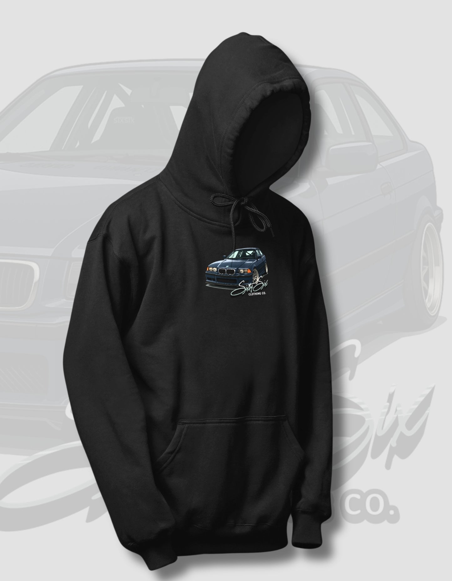 'E36 BMW' -  Black Hoodie