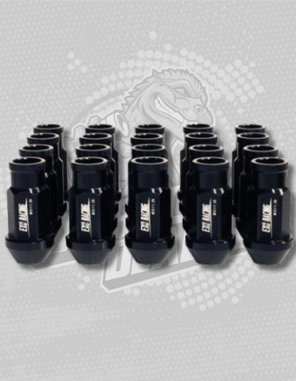 20 x  black Exoracing Wheel Nuts Forged Steel