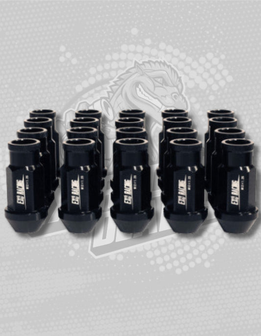 20 x  black Exoracing Wheel Nuts Forged Steel