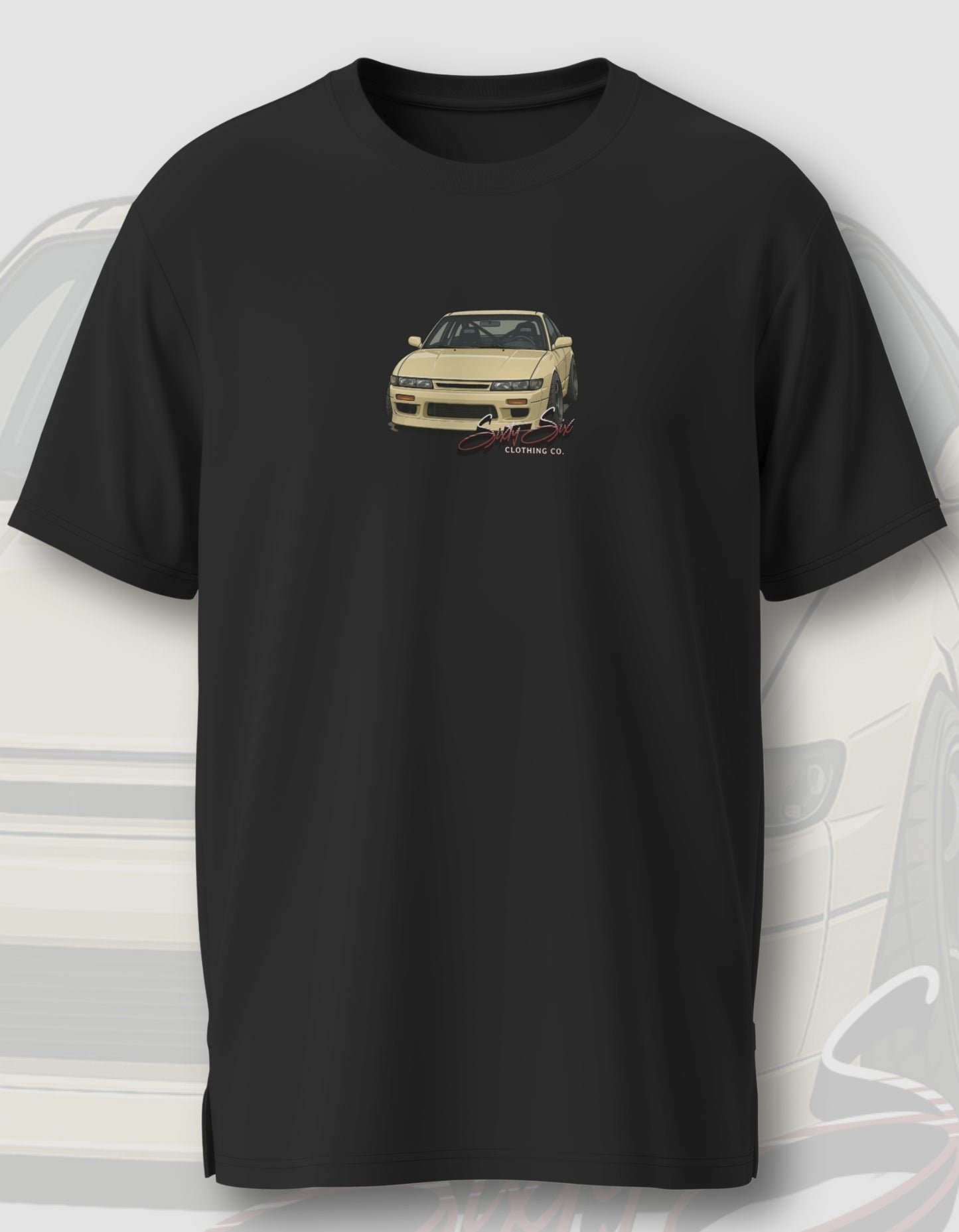 'Silvia PS13' - Lightweight T-Shirt Black