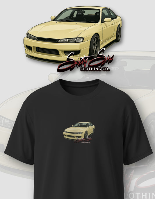 'Silvia S14' - Lightweight T-Shirt Black