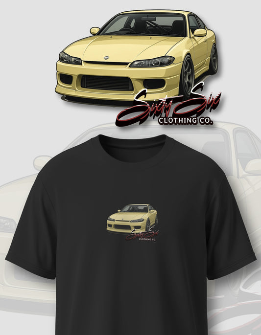 'Silvia S15' - Lightweight T-Shirt Black