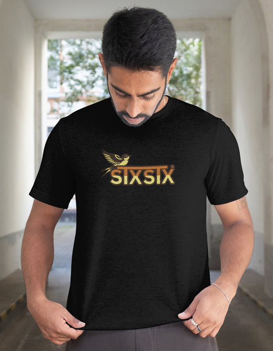 'Swallow' - Lightweight T-Shirt Black