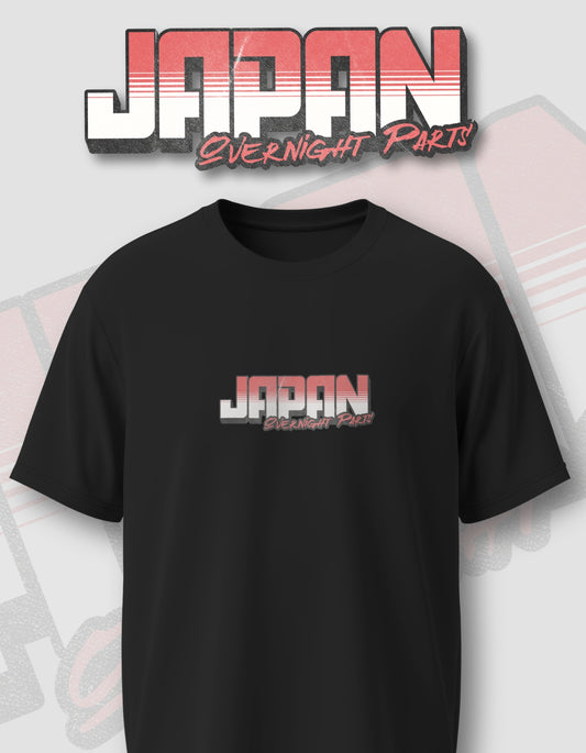 'Overnight Parts' - Lightweight T-Shirt Black