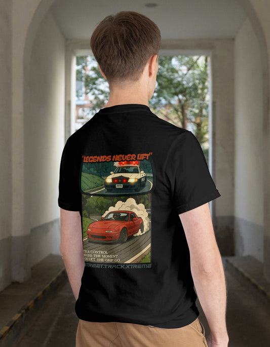 'Legends Never Lift - MX5' - Lightweight T-Shirt Black