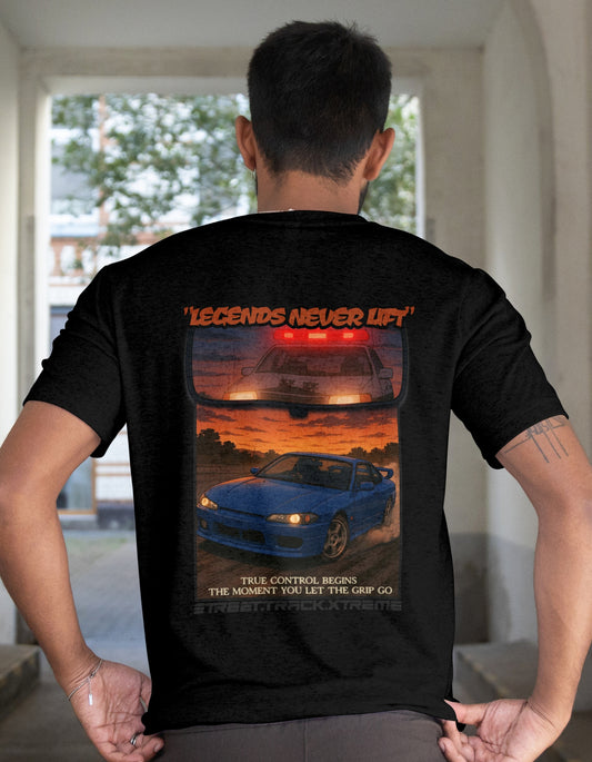 'Legends Never Lift - S15 Silvia' - Lightweight T-Shirt Black